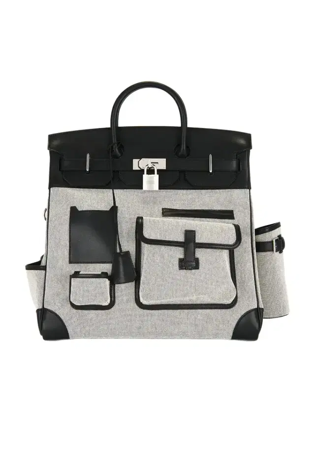 Hermes Evercalf Toile Cargo Haut A Courroies Birkin 40 Handbag