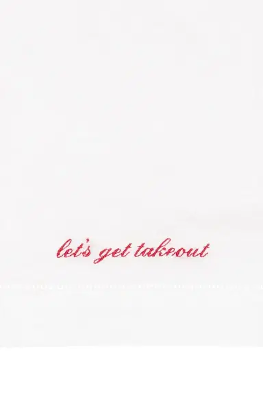 Abbode Let's Get Takeout Tea Towel | Thumbnail 4