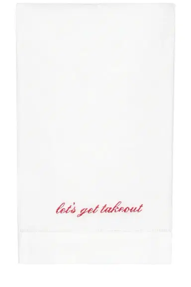Abbode Let's Get Takeout Tea Towel | Thumbnail 1