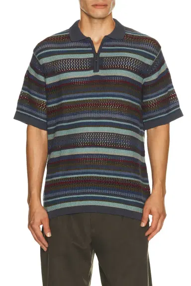 thisisneverthat Striped Knit Polo | Thumbnail 2