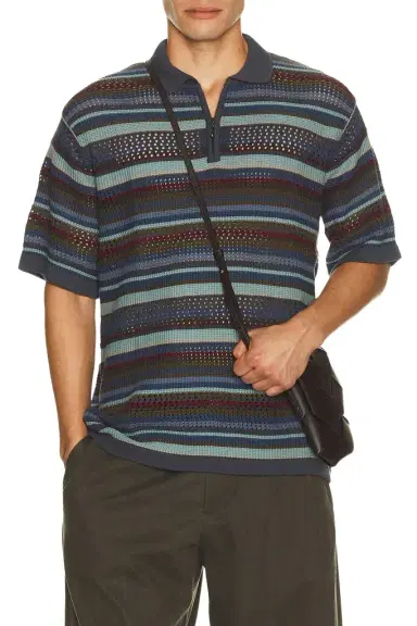 thisisneverthat Striped Knit Polo | Thumbnail 1