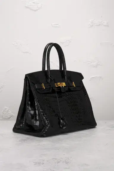 HERMÈS Hermes Shiny Porosus Crocodile Birkin 35 Handbag | Thumbnail 4 HERMÈS Hermes Shiny Porosus Crocodile Birkin 35 Handbag | Thumbnail 4