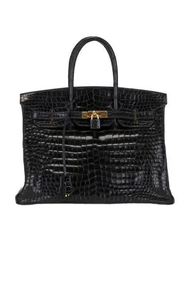 HERMÈS Hermes Shiny Porosus Crocodile Birkin 35 Handbag | Thumbnail 1 HERMÈS Hermes Shiny Porosus Crocodile Birkin 35 Handbag | Thumbnail 1
