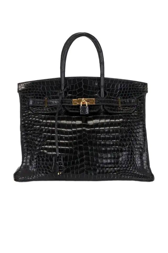 Hermes Shiny Porosus Crocodile Birkin 35 Handbag Hermes Shiny Porosus Crocodile Birkin 35 Handbag