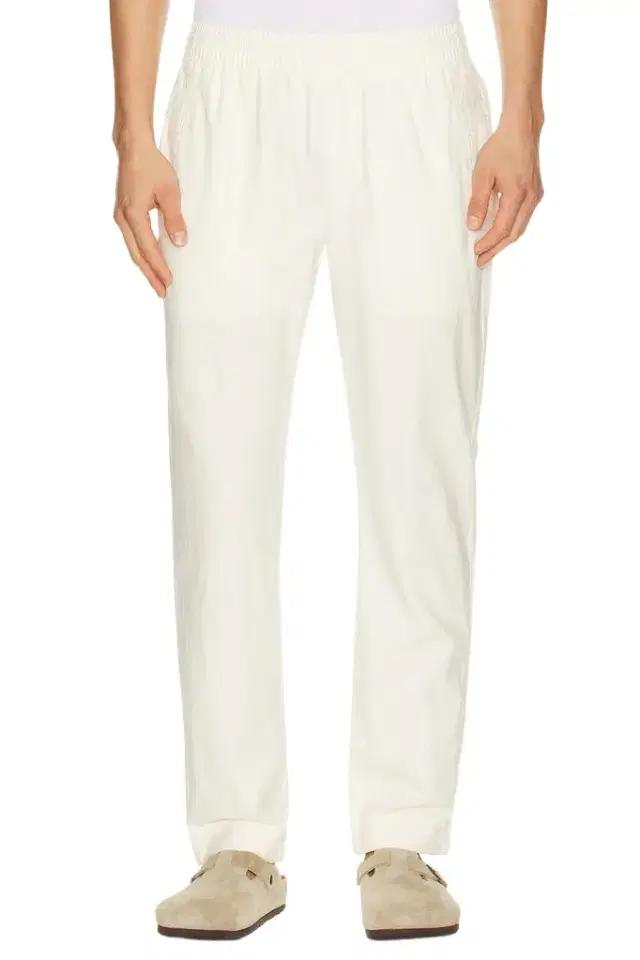 Onia Linen Cotton Stretch Cuff Pant