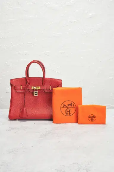 HERMÈS Hermes Togo Birkin 25 Retourne Handbag | Thumbnail 10