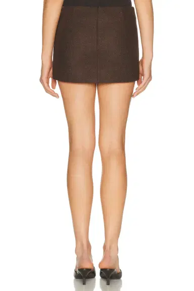 Helsa Italian Wool Blend Extra Mini Skirt | Thumbnail 5