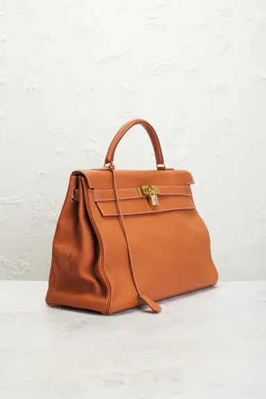 HERMÈS Hermes Taurillon Clemence Kelly 40 Handbag | Thumbnail 4 HERMÈS Hermes Taurillon Clemence Kelly 40 Handbag | Thumbnail 4