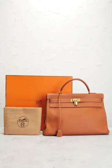 HERMÈS Hermes Taurillon Clemence Kelly 40 Handbag | Thumbnail 10 HERMÈS Hermes Taurillon Clemence Kelly 40 Handbag | Thumbnail 10