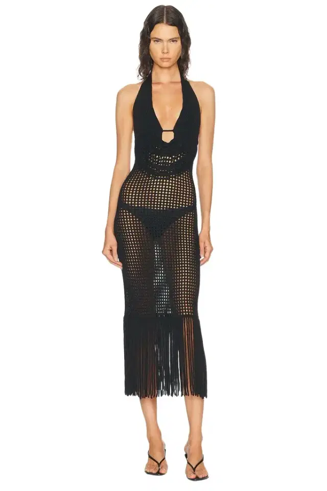 HAELO Double Two-toned Fringe Dress