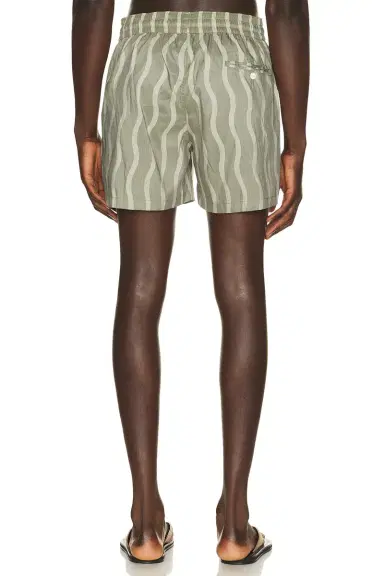 Frescobol Carioca Rio Linen Blend Cabana Wave Swim Short | Thumbnail 2