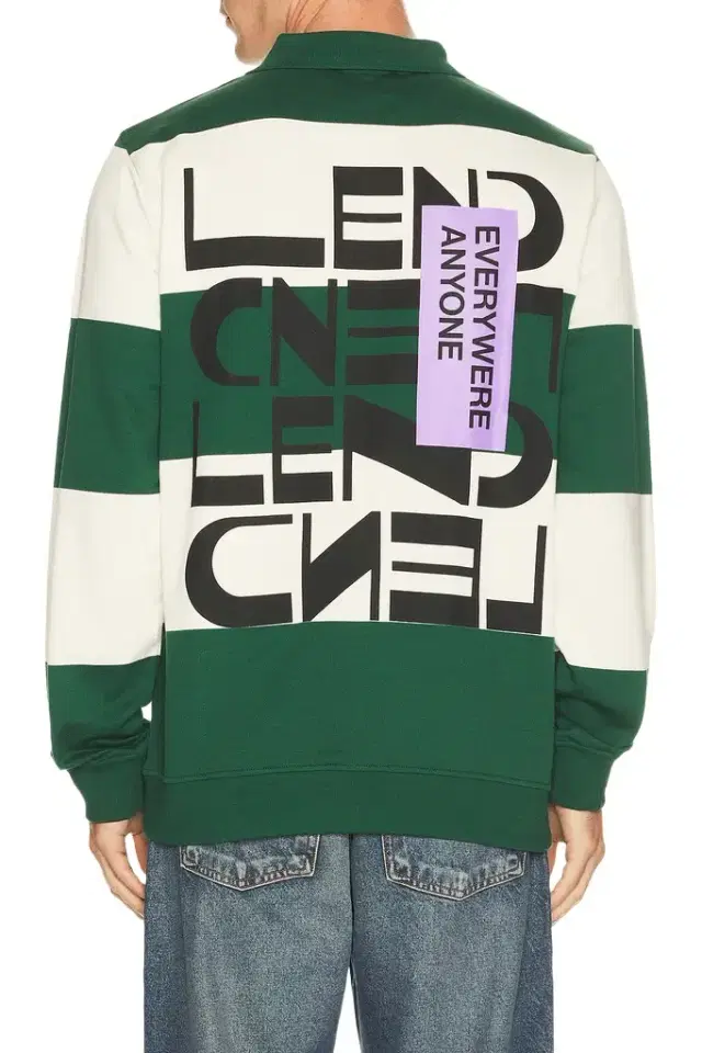 LEND Block Stripe Zip Rugby