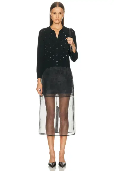 Frame Rhinestone Cardi | Thumbnail 4 Frame Rhinestone Cardi | Thumbnail 4