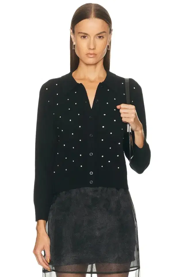 Frame Rhinestone Cardi