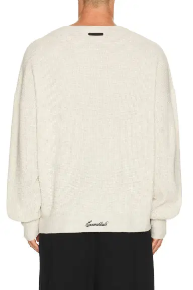 Fear of God Essentials Signature Waffle 90's Crewneck Sweater | Thumbnail 2