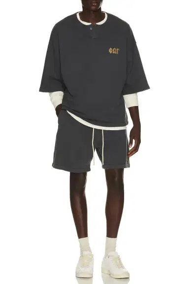 Fear of God Essentials 3/4 Henley Sweatshirt | Thumbnail 3
