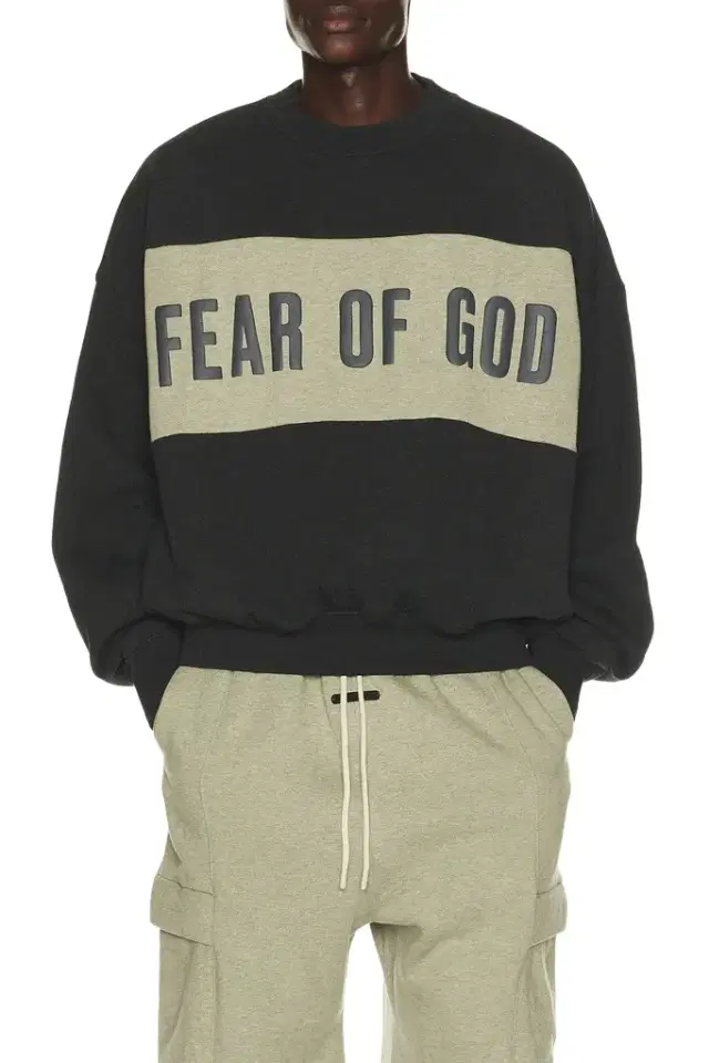 Fear of God Essentials Cropped Relaxed Panelled Sweatshirt