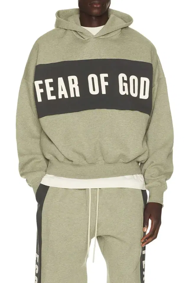 Fear of God Essentials Cropped Relaxed Panelled Hoodie