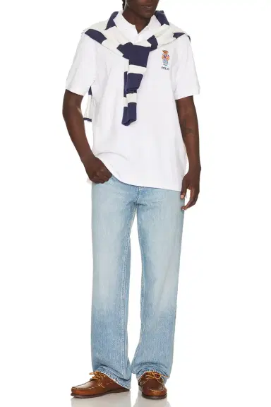 Polo Ralph Lauren Short Sleeve Basic Mesh Novelty Summer Bear Polo | Thumbnail 3