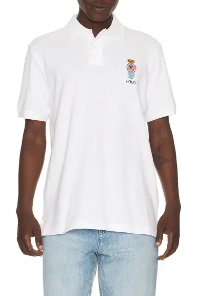 Polo Ralph Lauren Short Sleeve Basic Mesh Novelty Summer Bear Polo | Thumbnail 1