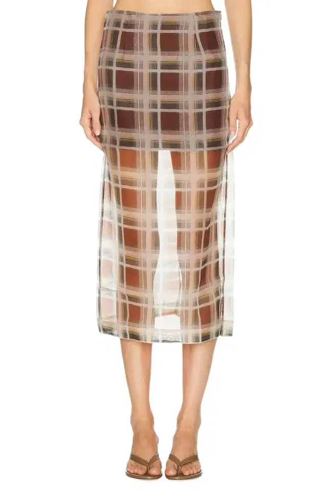 Frame The Plaid Organza Skirt