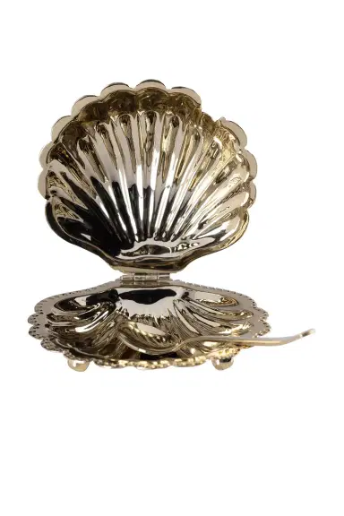 The Favorites Cap Ferrat Fan Shell Lidded Bowl With Spoon | Thumbnail 2