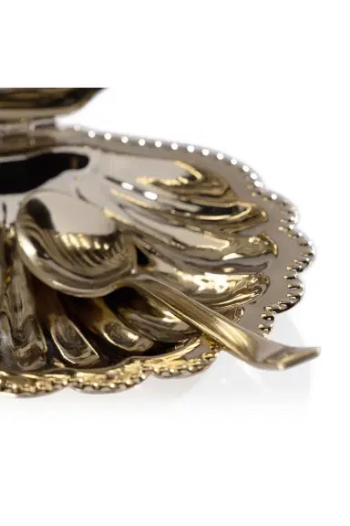 The Favorites Cap Ferrat Fan Shell Lidded Bowl With Spoon | Thumbnail 4