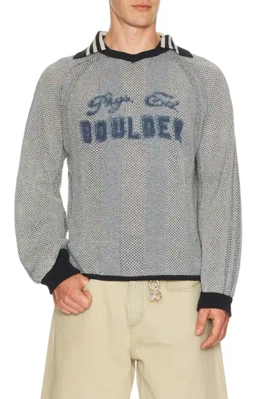 Isa Boulder Athletic Stripe Sweater | Thumbnail 1