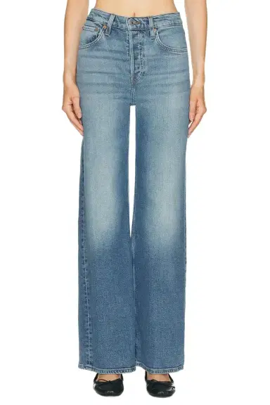 RE/DONE High Rise Wide Leg Jeans | Thumbnail 1