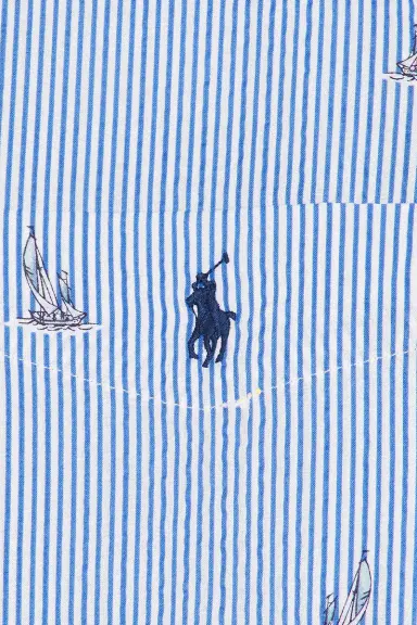 Polo Ralph Lauren Seersucker Sailboat Print Andy Camp Shirt | Thumbnail 5