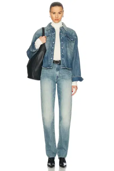 GRLFRND Sara Super High-rise Straight Jeans | Thumbnail 5