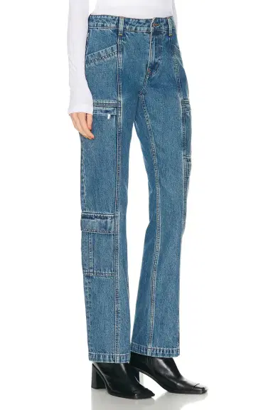 GRLFRND Naomi Low Rise Slim Cargo Jeans | Thumbnail 2 GRLFRND Naomi Low Rise Slim Cargo Jeans | Thumbnail 2