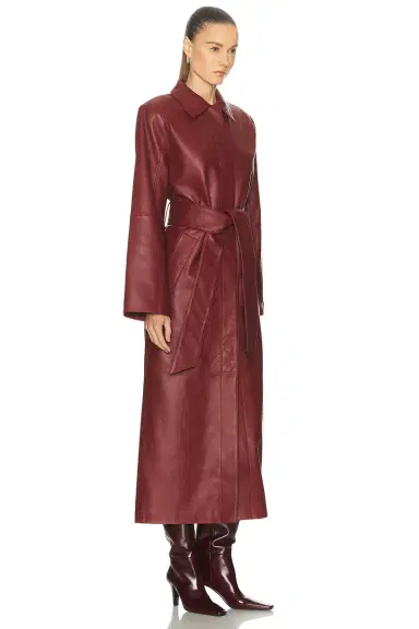 SRG Reggie Leather Coat | Thumbnail 2
