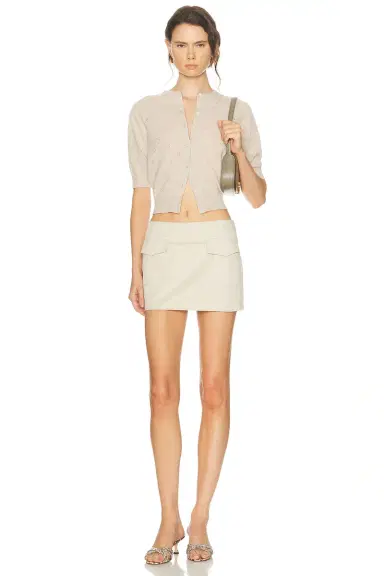 Citizens of Humanity Raina Pointelle Short Sleeve Cardigan | Thumbnail 4