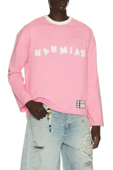 Nahmias Varsity Logo Long Sleeve Shirt | Thumbnail 1 Nahmias Varsity Logo Long Sleeve Shirt | Thumbnail 1