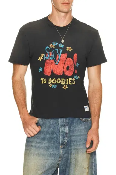 Nahmias Say No Open Hem Fitted Tee | Thumbnail 1