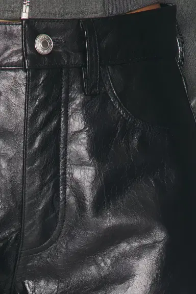 RE/DONE Leather A Frame Short | Thumbnail 6 RE/DONE Leather A Frame Short | Thumbnail 6