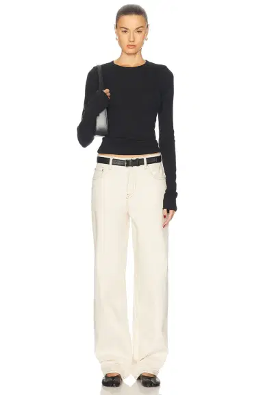 GRLFRND Crew Neck Extra Long Sleeve Tee | Thumbnail 4 GRLFRND Crew Neck Extra Long Sleeve Tee | Thumbnail 4