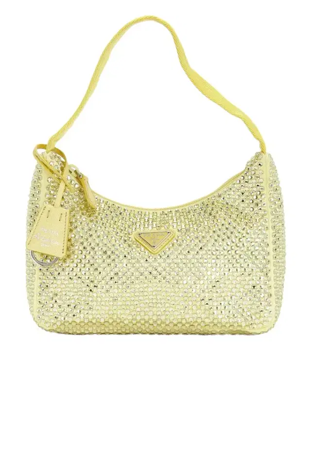 Prada Prada Satin Crystal Mini Re-Edition 2000 Shoulder Bag