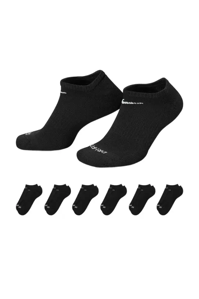 Nike Everyday Plus Cushion Training No Show 6 pair sock set