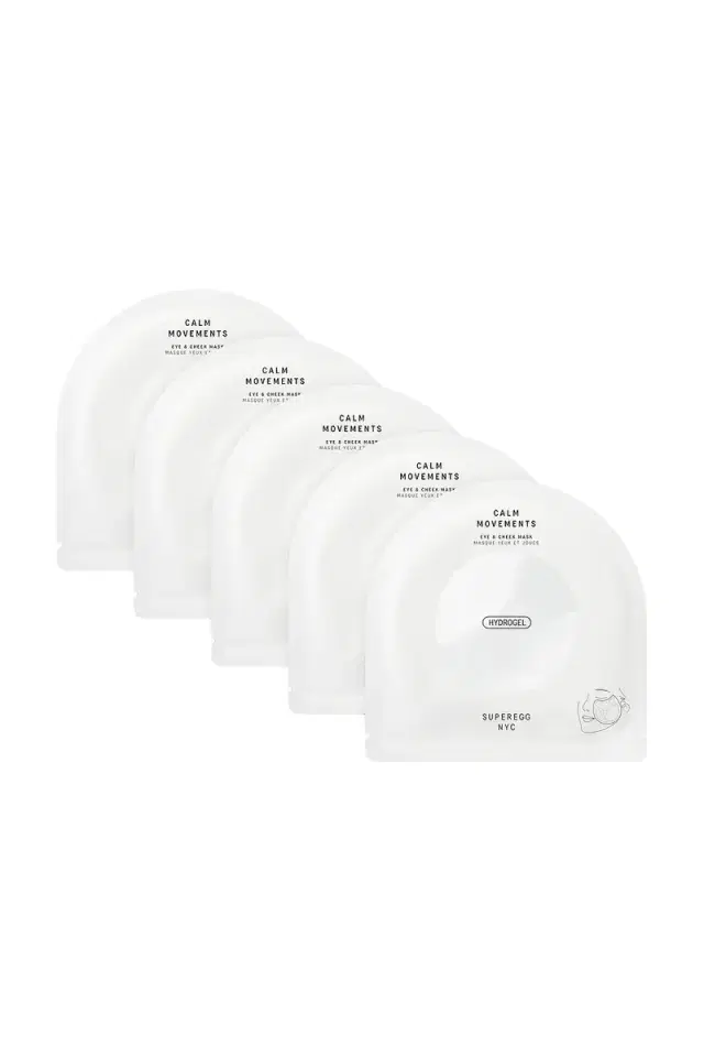 Superegg Calm Movements Eye & Cheek Mask Pack Of 5