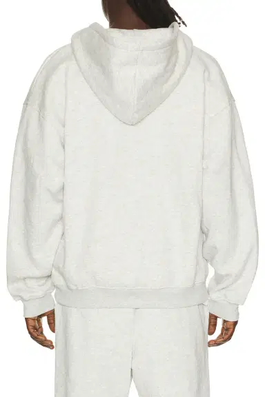 Skims Fleece Lounge Relaxed Zip Up Hoodie | Thumbnail 2