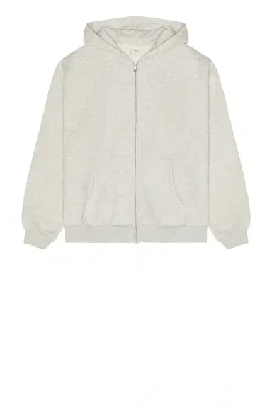Skims Fleece Lounge Relaxed Zip Up Hoodie | Thumbnail 4