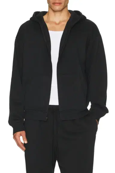 Skims Fleece Zip Up Hoodie | Thumbnail 1