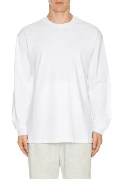 Skims Heavyweight Cotton Long Sleeve T-Shirt | Thumbnail 1