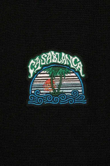 Casablanca Palm Tree Emblem Zip Up Hoodie | Thumbnail 6