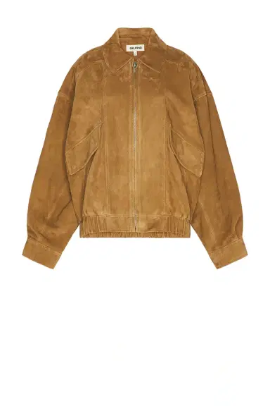 GRLFRND Wren Suede Bomber | Thumbnail 6