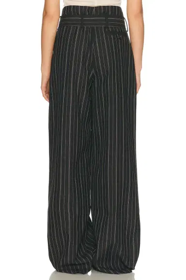 Helsa Stripe Twill Super Baggy Pants | Thumbnail 4