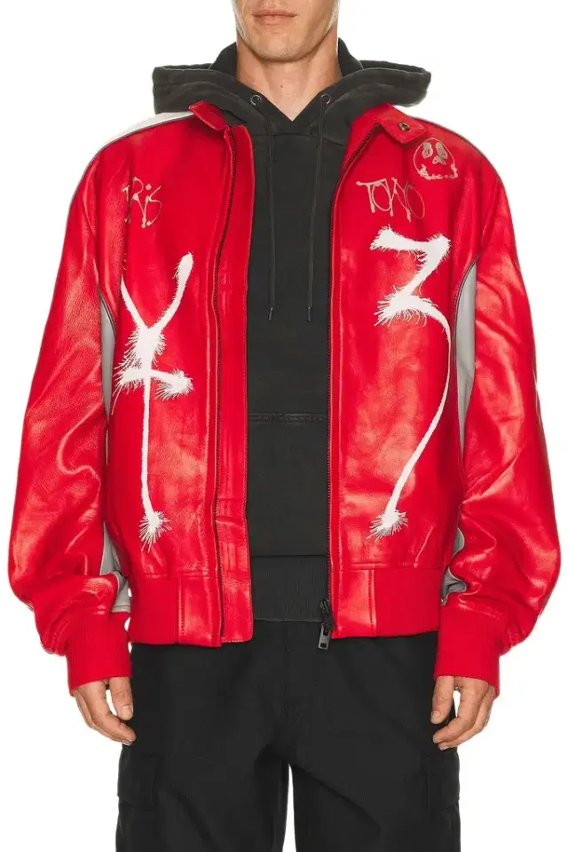 Y-3 Gfx Leather Jacket