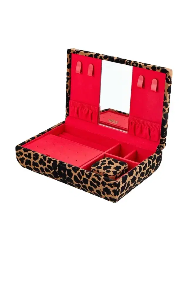Wolf Savanna Print Medium Jewelry Box